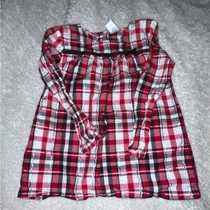 Carter's Red and Black Plaid Kids Dress